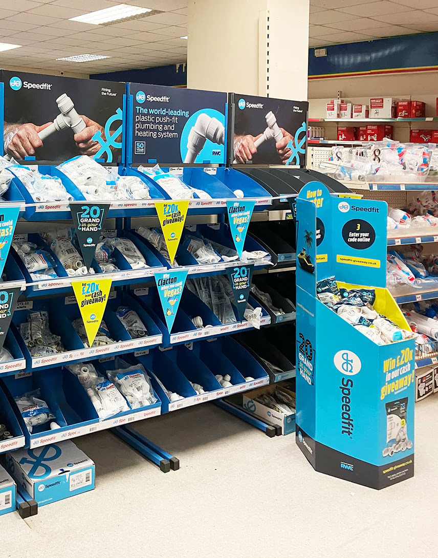 In-store campaign graphics