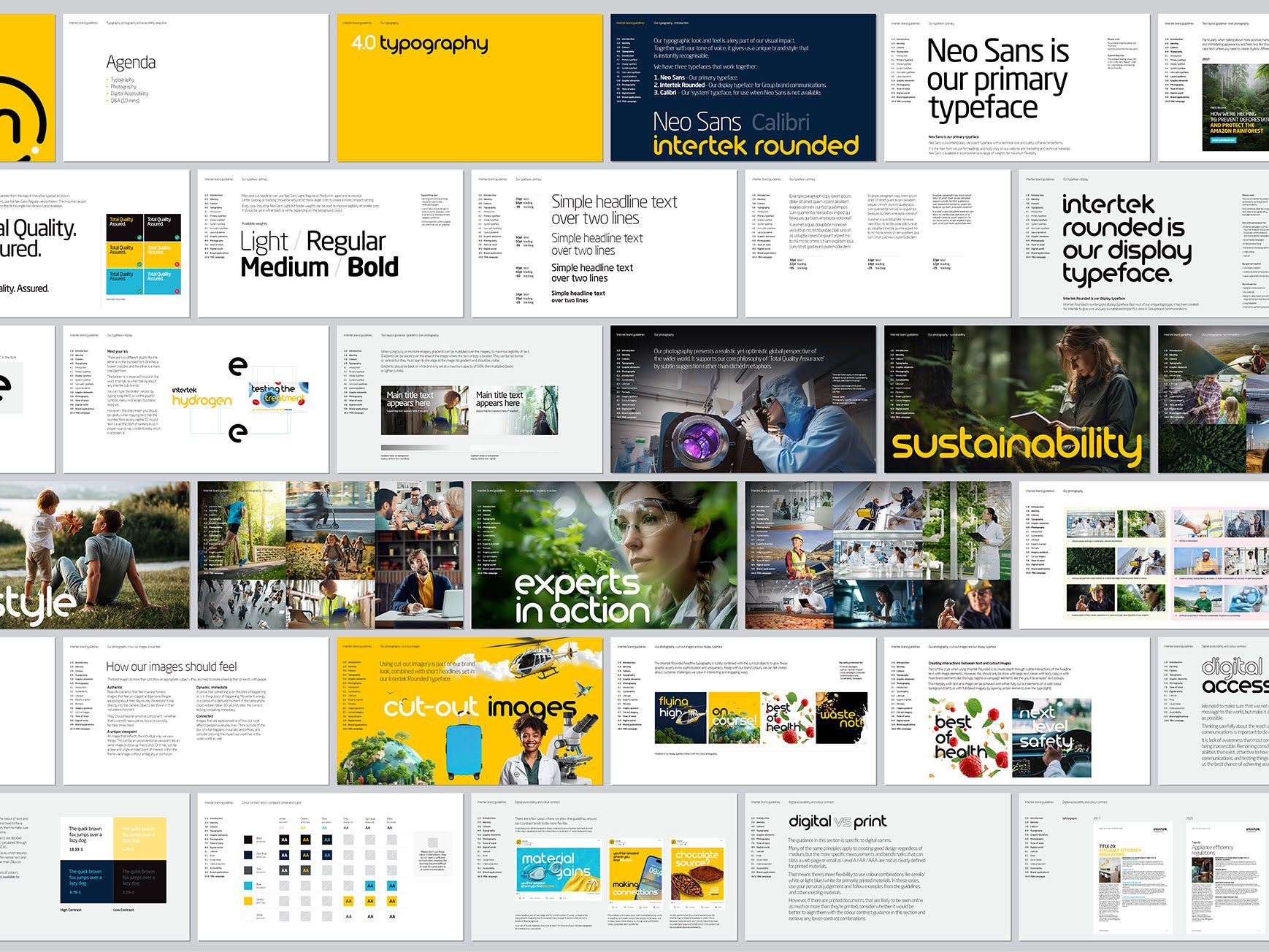 Updated brand guidelines pages