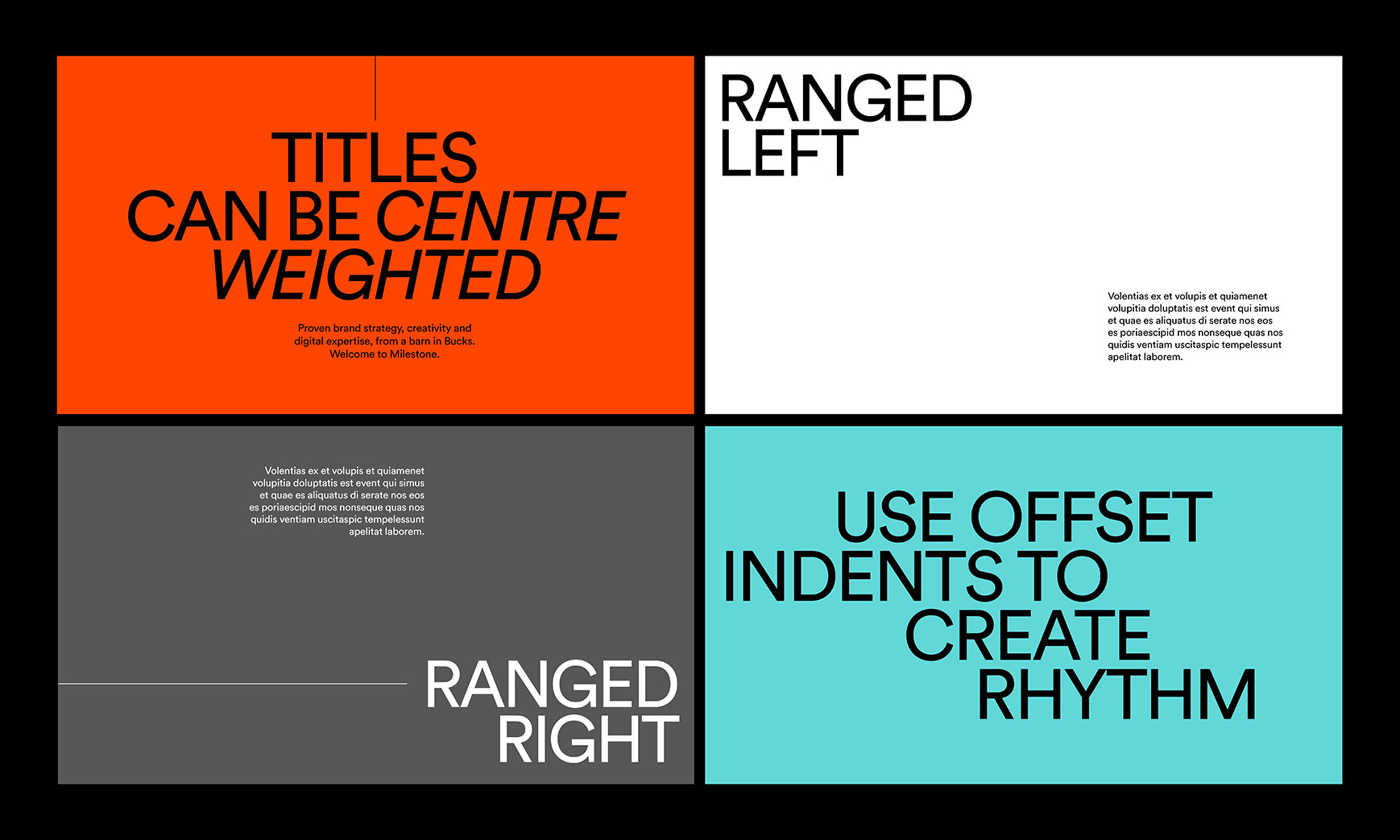 Generic presentation formatting examples