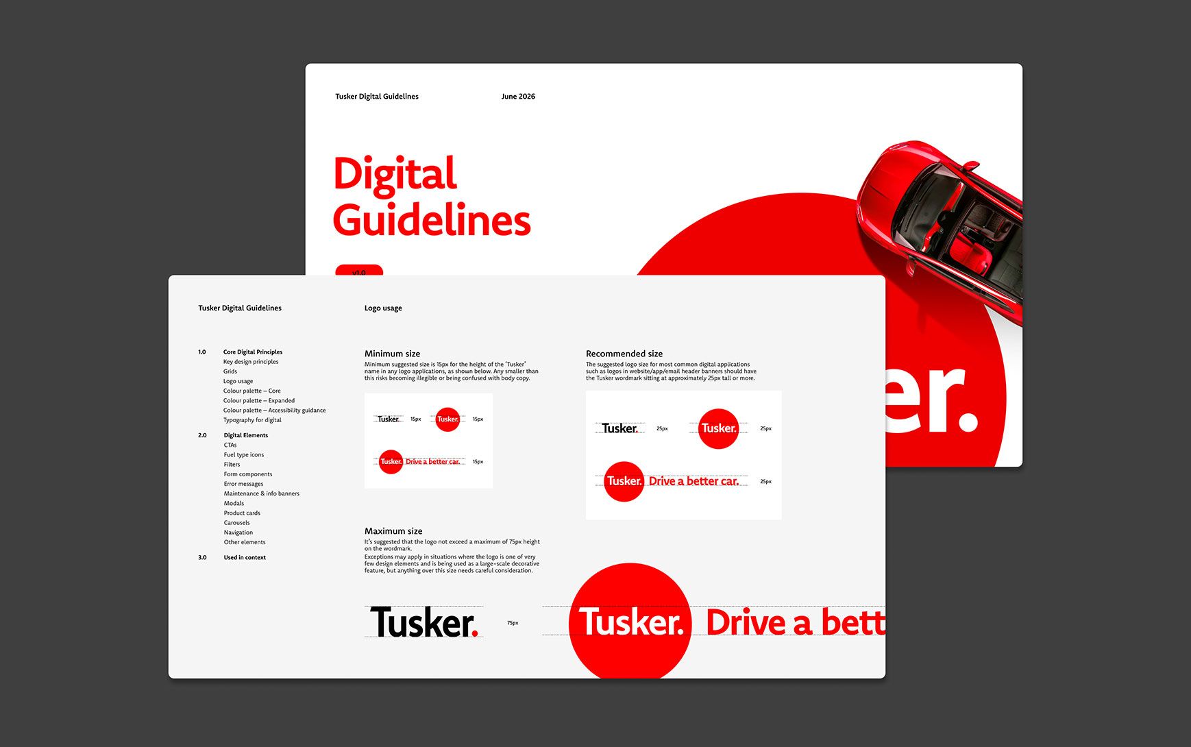 Tusker digital design system guidelines